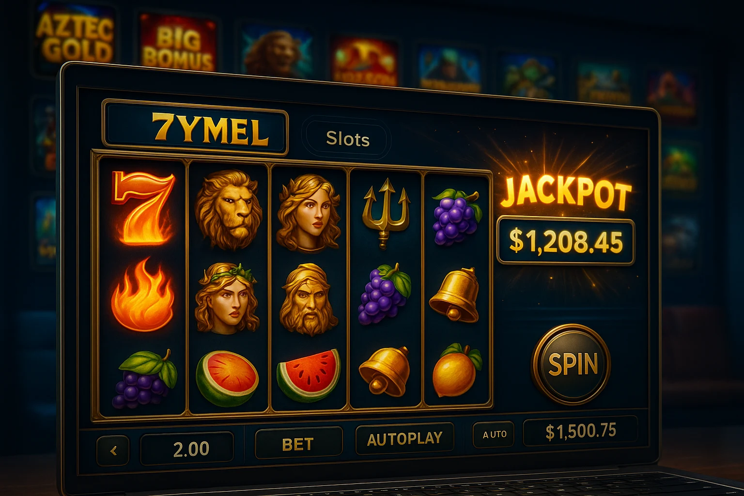 Explore o mundo das slot machines no 7YMEL Casino